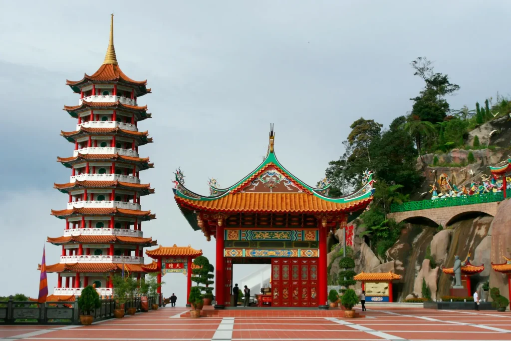 View of temple architecture Genting Highlands, Malaysia