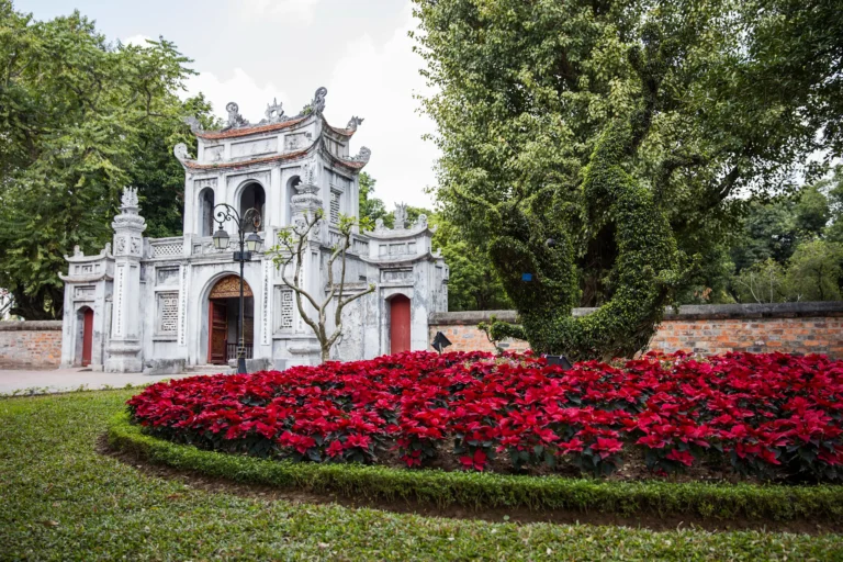 A beautiful temple in Hanoi, vietnam