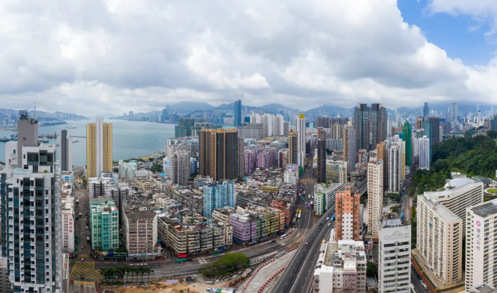 kWAWON HONG KONG AERIAL VIEW